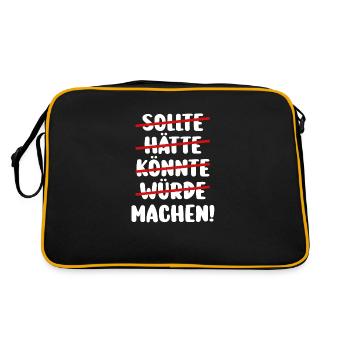 Executives should have, could, could make doers - Retro Bag - black/gold - Back