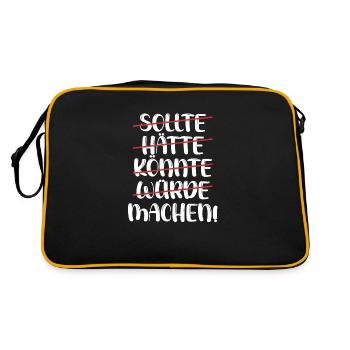 Executives should have, could, could make doers - Retro Bag - black/gold - Back