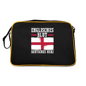 Grande-Bretagne Allemagne Anglais Angleterre - Sac Retro - noir/or - Dos