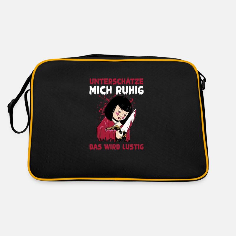 Unterschätze Mich Ruhig Das Wird Lustig Retro Tasche
