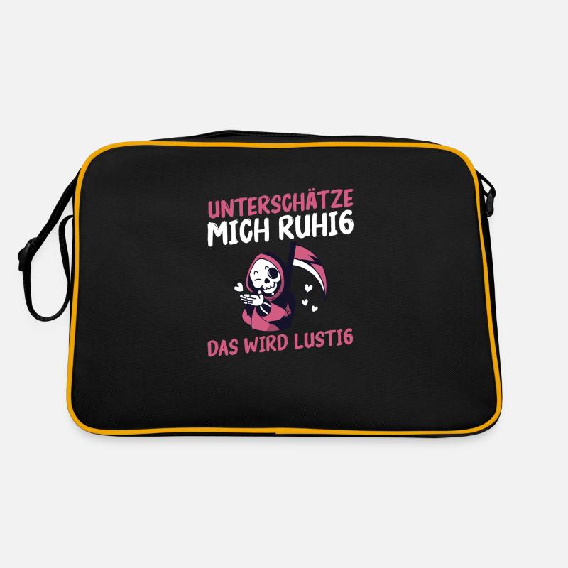 Unterschätze Mich Ruhig Das Wird Lustig Retro Tasche