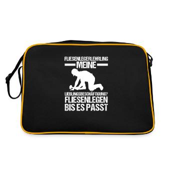 Tile Laying Training Apprentice Auzbi Tile Laying - Retro Bag - black/gold - Back