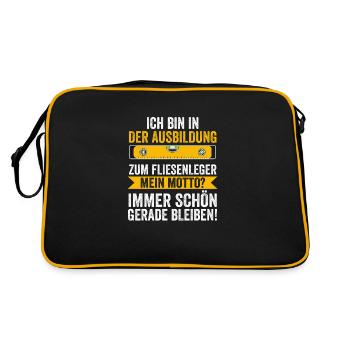 Tile Laying Training Apprentice Auzbi Tile Laying - Retro Bag - black/gold - Back