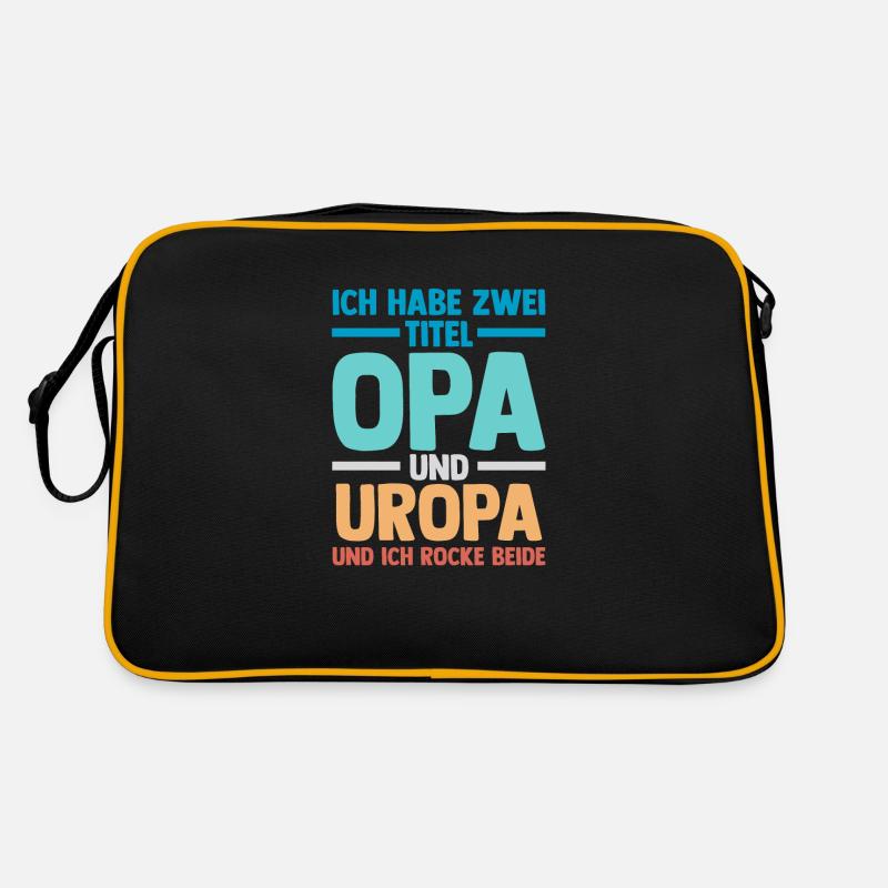 Ich Habe Zwei Titel Opa Und Uropa Retro Tasche
