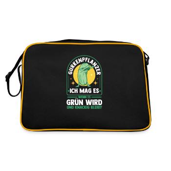 Gardener Cucumber Farmer Garden - Retro Bag - black/gold - Back