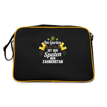 Gardener Hobby Gardener Garden - Retro Bag - black/gold - Back