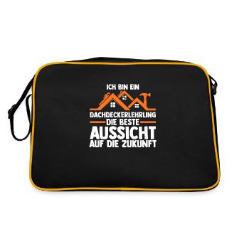 Roofing training apprentice Auzbi roofer - Retro Bag - black/gold - Back