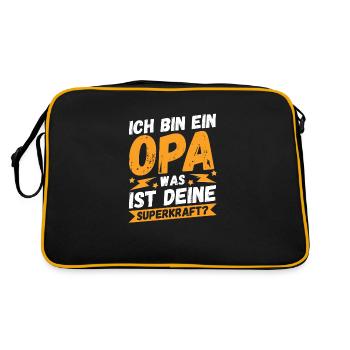 Grand-père Arrière-grand-père Arrière-grand-père - Sac Retro - noir/or - Dos