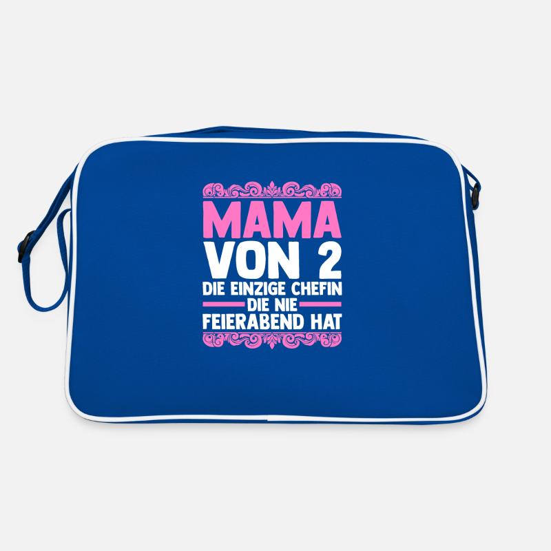 Maman de 2 enfants Sac Retro