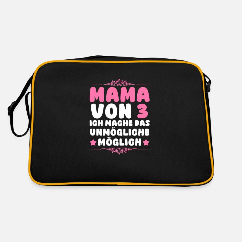 Mama Von 3 Kindern Retro Tasche