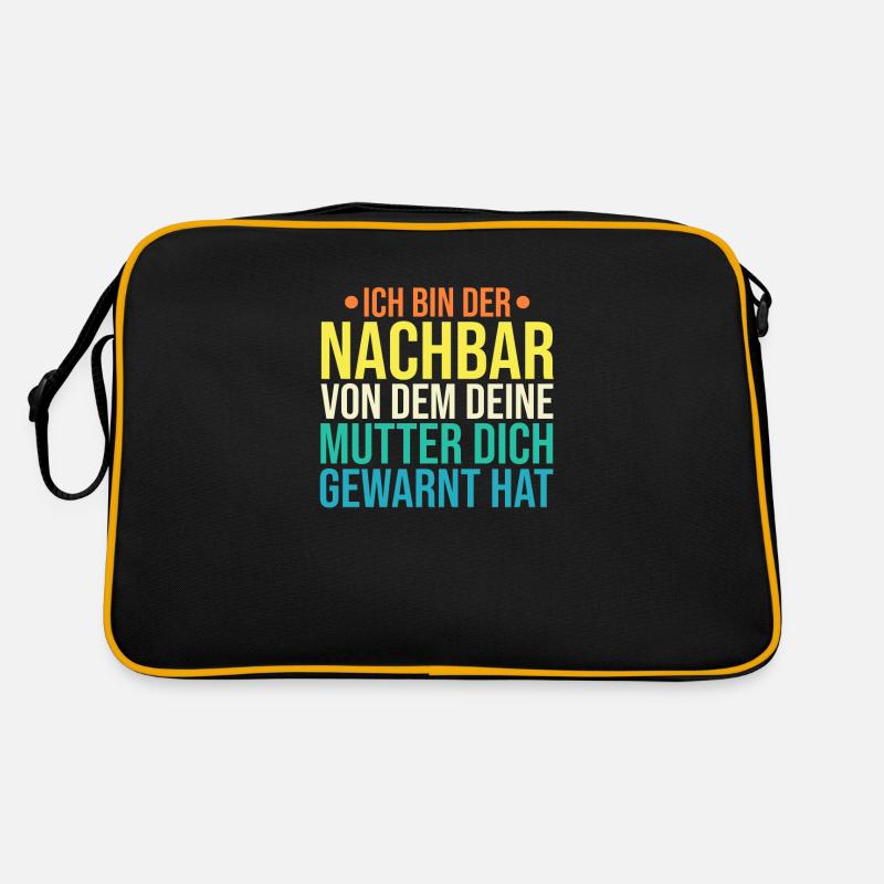Nachbarschaft Bester Nachbar Retro Tasche