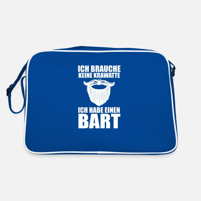 Bärtig Bartträger Bart Retro Tasche