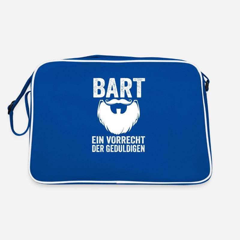 Bärtig Bartträger Bart Retro Tasche