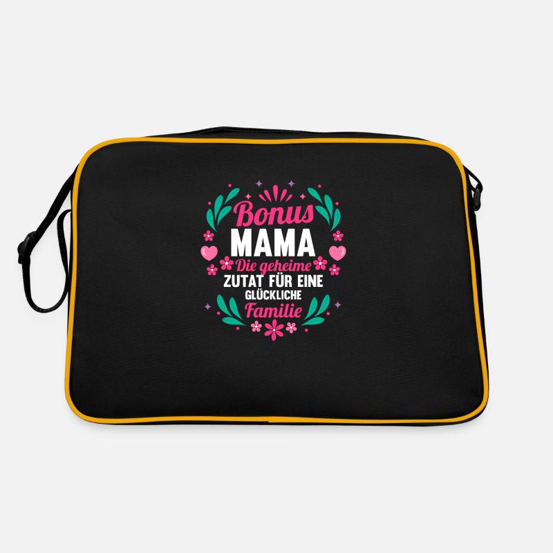 Stiefmutter Pflegemutter Ziehmutter Bonusmama Retro Tasche