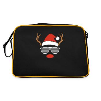 Père Noël Renne de Noël - Sac Retro - noir/or - Dos