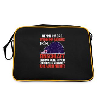 Lazy Liser Liser Motivation Hérisson - Sac Retro - noir/or - Dos
