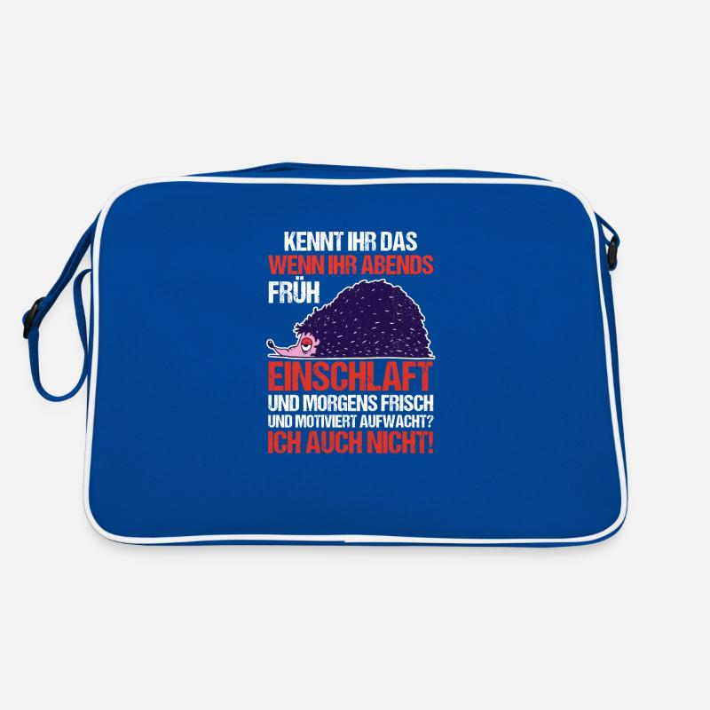 Lazy Liser Liser Motivation Hérisson Sac Retro