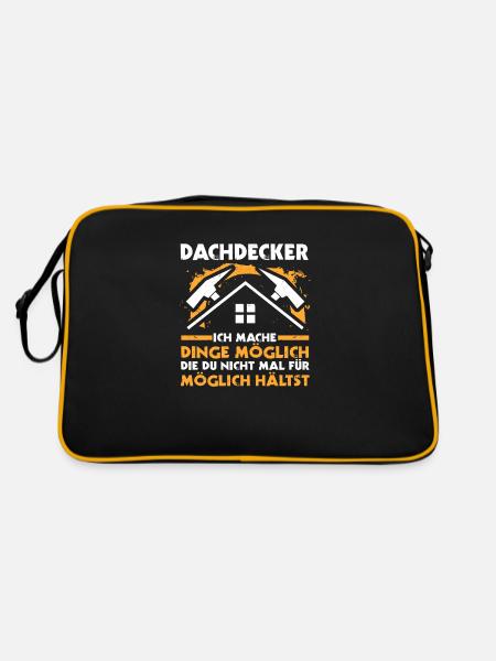 Master Roofer Roofer - Retro Bag - black/gold - Back