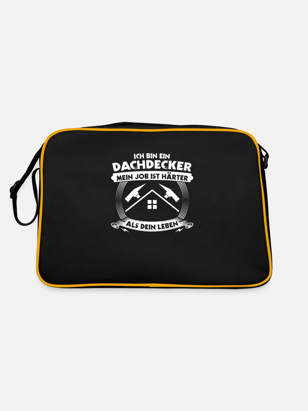 Master Roofer Roofer - Retro Bag - black/gold - Back