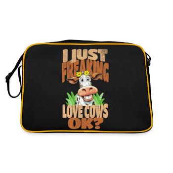 Vache Vaches - Sac Retro - noir/or - Dos
