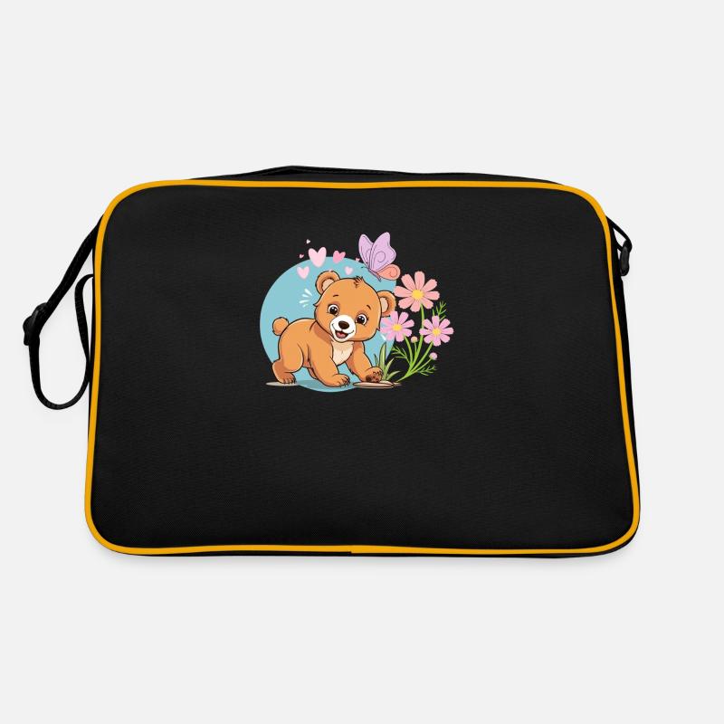 Ours brun mignon et amical Sac Retro