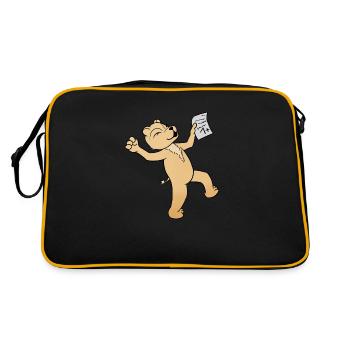 School - Retro Bag - black/gold - Back