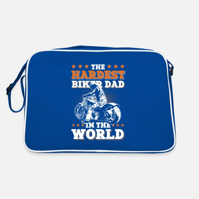 Motorcycle dad biker dad Retro Bag