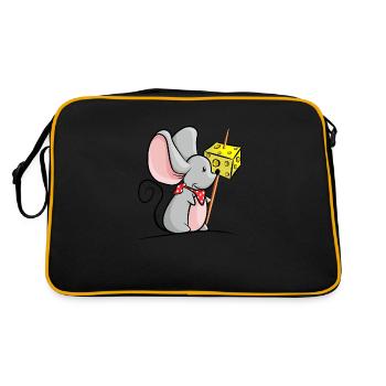 Souris au fromage - Sac Retro - noir/or - Dos