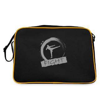 kickboxing - Sac Retro - noir/or - Dos