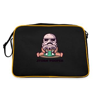 Storm Pooper Baby Body Design - Retro Bag - black/gold - Back