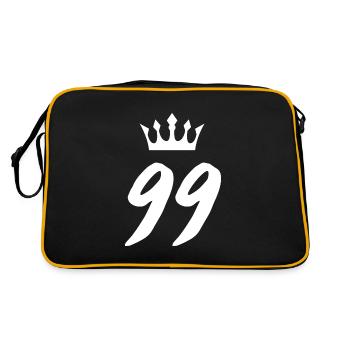 99 Couronne numérique - Sac Retro - noir/or - Dos