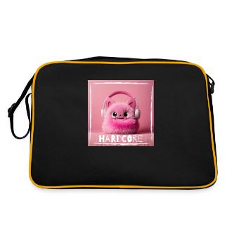 har d core - Retro Tasche - Schwarz/Gold - Hinten