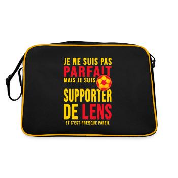 supporter football Lens Humour foot Club lensois - Sac Retro - noir/or - Dos