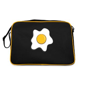 fried egg - Retro Bag - black/gold - Back