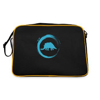 dinosaur - Retro Bag - black/gold - Back