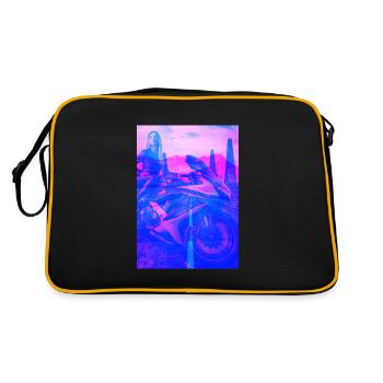 Fille de motard - Sac Retro - noir/or - Dos