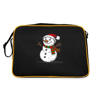 Snowman - Retro Bag - black/gold - Back