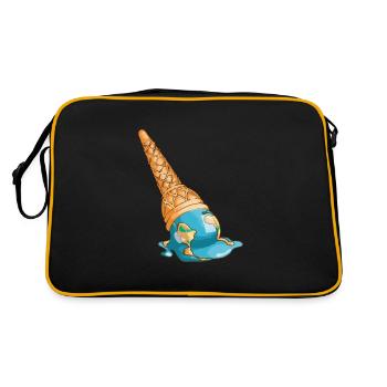 Save the planet - Retro Bag - black/gold - Back
