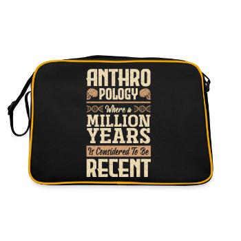 Anthropology Anthropologist A Million Years - Retro Bag - black/gold - Back