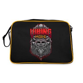 Norse Viking Mythology Design for Viking Warriors - Retro Bag - black/gold - Back