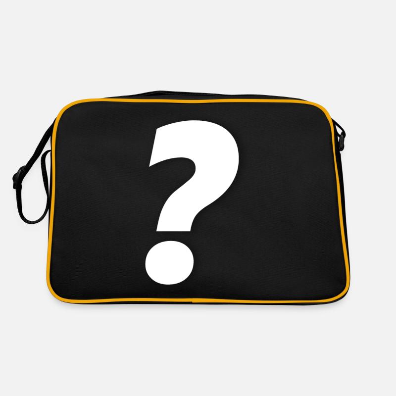 Fragezeichen Retro Tasche