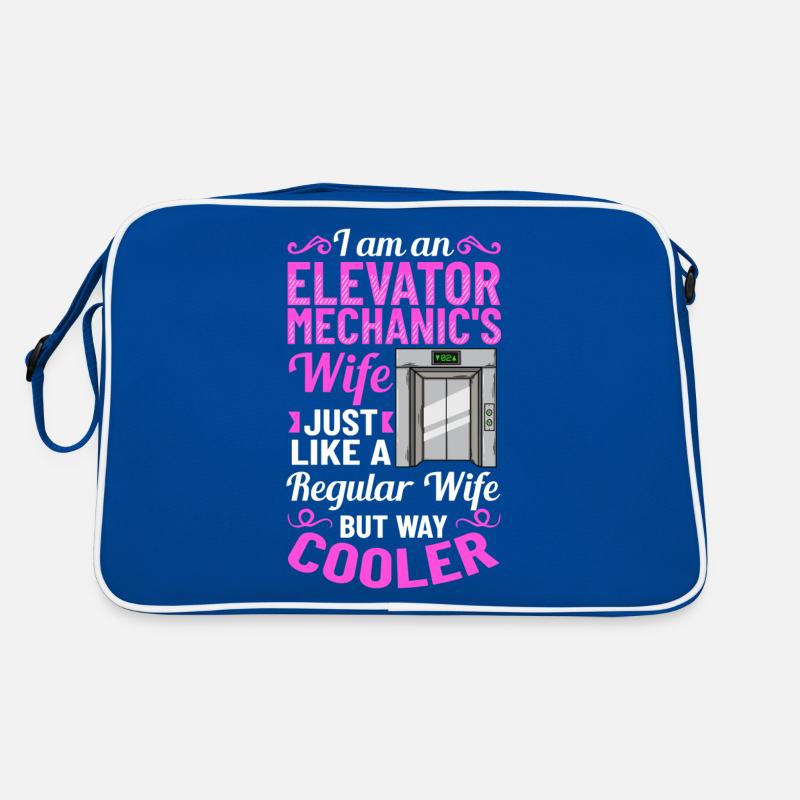 Elevator Elevator System Technician Woman Elevator Elevator Retro Bag