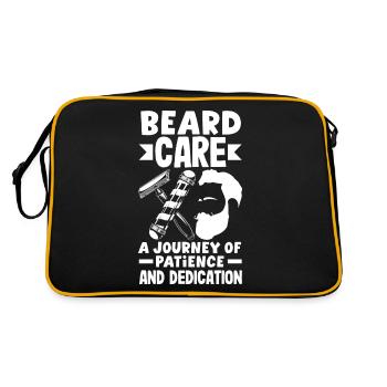 Beard care A journey of patience and dedication - Retro Bag - black/gold - Back