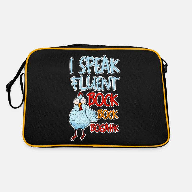 Je parle couramment Bock Bock Bogahk 4 Sac Retro