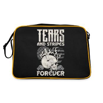 Emoticon Emo Tears and Stripes Forever Emocore - Retro Bag - black/gold - Back