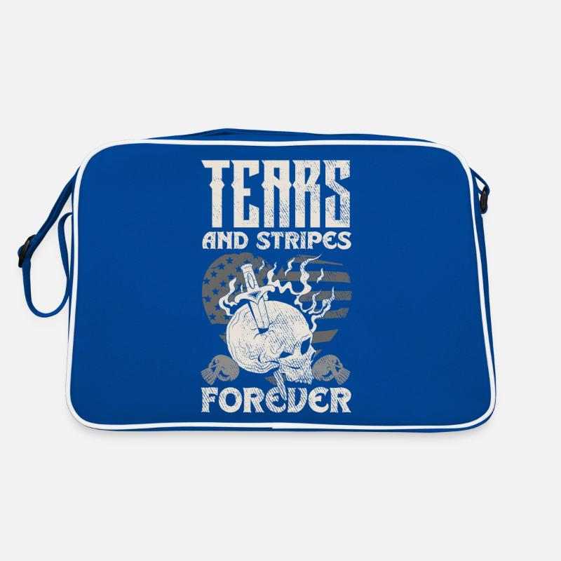 Emoticon Emo Tears and Stripes Forever Emocore Retro Tasche