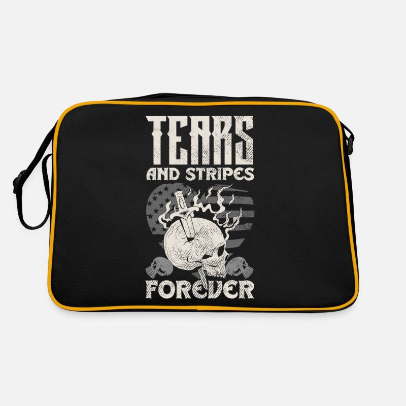 Emoticon Emo Tears and Stripes Forever Emocore Retro Bag