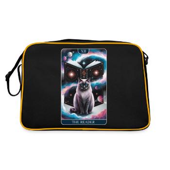 Tarotkarte - Retro Tasche - Schwarz/Gold - Hinten