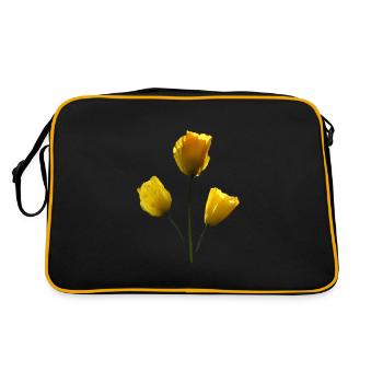 Coquelicots jaunes Coquelicot jaune - Sac Retro - noir/or - Dos