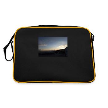 Baltic Sea Image - Retro Bag - black/gold - Back